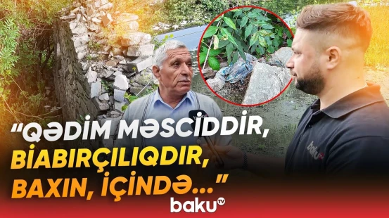 Kəndin yeganə məscidində dəhşətli mənzərə | "Heç kim buradan götürə bilməz" - Baku TV