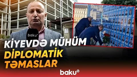 Azərbaycan xarici işlər naziri Kiyevdə bir sıra görüşlər keçirir - Baku TV