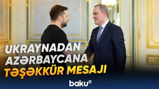 Zelenski Ukrayna xalqı ilə həmrəyliyə görə Azərbaycana minnətdarlığını bildirdi - Baku TV
