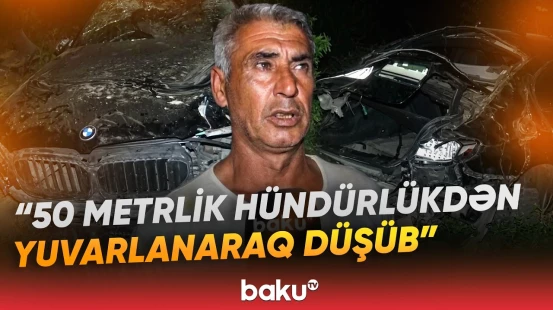Cəlilabadda dəhşətli qəza | İçində körpə olmaqla 4 nəfər xəsarət alıb - Baku TV