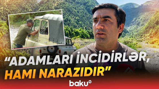 İlisu şəlaləsinə gedən yol niyə bu haldadır? | Sakinlər və turistlər şikayətçidir - Baku TV