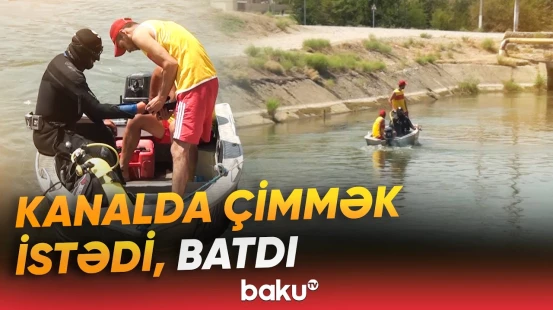 Beyləqanda 19 yaşlı gənc kanalda batdı | Araşdırma aparılır - Baku TV