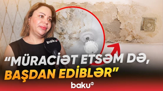 Bina sakinləri çətin vəziyyətdə | Damdan axan suya niyə müdaxilə edilmir? - Baku TV