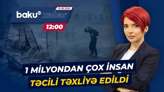 Küləyin sürəti saatda 150 kilometrə qədər yüksəldi | Çində təbii fəlakət - Baku TV CANLI