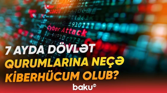 Dövlət qurumlarına son 7 ayda edilən kiberhücumlarla bağlı rəqəmlər açıqlanıb - Baku TV