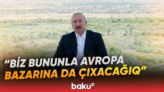 Prezident: "Yerləşdiyimiz bölgədə bu qədər enerji ilə təmin olunan ikinci ölkə yoxdur" - Baku TV