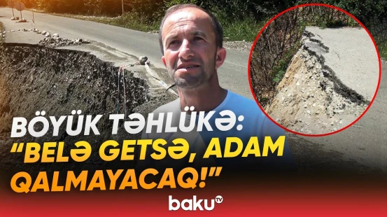 "10 metrə yaxın çöküb, batıb yerə" | Bu ərazi insanları faciəyə sürükləyir? - Baku TV