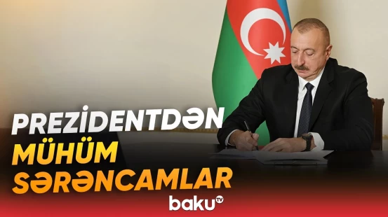 İlham Əliyev DSX-nin bir sıra hərbi qulluqçularını təltif etdi - Baku TV