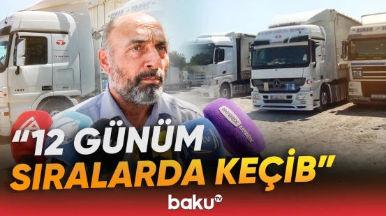 "Qırmızı Körpü" sərhəd-keçid məntəqəsində sıxlıq | Sürücülər özlərindən çıxdı - Baku TV