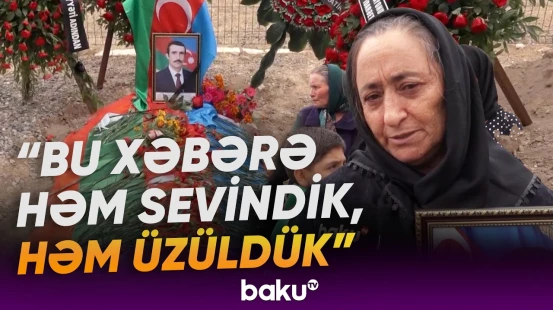 Şəhid Cümşüd Məmmədovun nəşinin qalıqları torpağa tapşırılıb - Baku TV