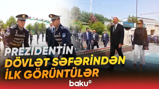İlham Əliyev və Mehriban Əliyeva Daşkənddə belə qarşılandı - Baku TV