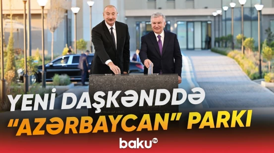 Prezident "Azərbaycan" parkının təməlqoyma mərasimində iştirak etdi - Baku TV