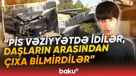 Bərdədə dəhşətli qəza: "İşdə eşitdim ki, maşın..." | Avtomobil evə çırpılıb - Baku TV