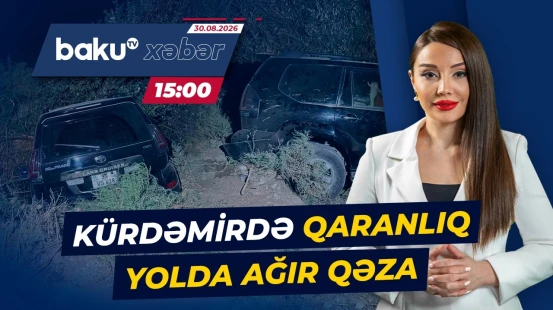 İşıqlandırılmayan yolda növbəti qəza | Yaralılar var - Baku TV CANLI