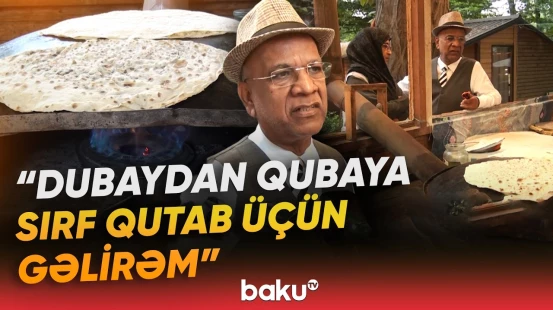 "Kim mən bişirəndən yeyirsə, bir də gəlir" | Turistlərin ürəyi getdiyi Quba qutabı - Baku TV