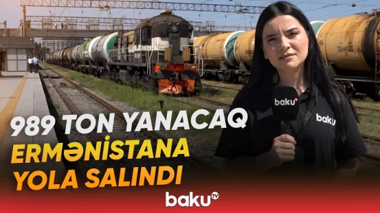 Azərbaycandan Ermənistana 17 çən vaqon dizel göndərildi - Baku TV