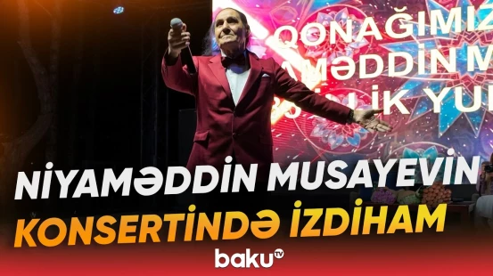 Xalq artisti Niyaməddin Musayev yubiley konsertində sevənlərini coşdurdu - Baku TV