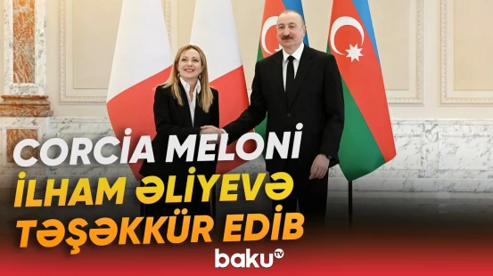 Corcia Meloni "X" sosial media hesabında paylaşım edib - Baku TV