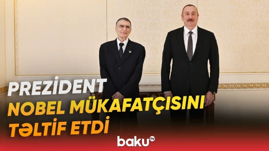 Əziz Səncərin "Şöhrət" ordeni ilə təltif edilməsi Türkiyə mediasında - Baku TV