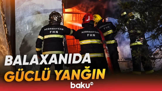 Balaxanıda obyektdə yanğın baş verib | FHN hadisə yerində - Baku TV