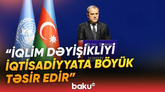 Ceyhun Bayramov Azərbaycanın bərpaolunan enerji layihələrindən danışıb - Baku TV