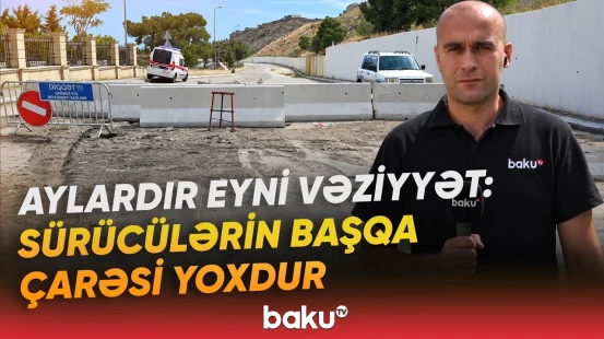 Sakinlər nə edəcəyini bilmir | Badamdarda yol 4 aydır bağlıdır? - Baku TV