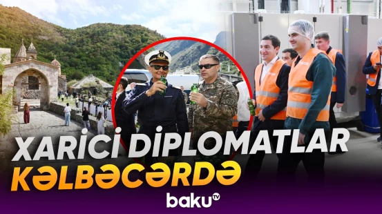 Diplomatik korpusun nümayəndələri Kəlbəcərdə tarixi abidəyə baş çəkdilər - Baku TV