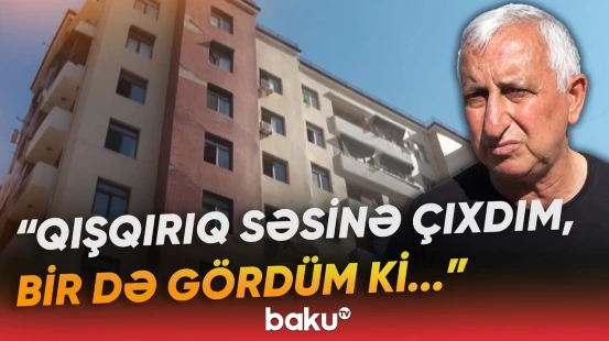 Keçmiş məcburi köçkünlərin yaşadığı binada qorxulu anlar | Mingəçevir - Baku TV