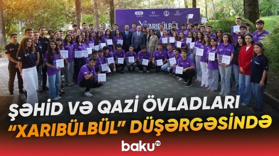 “Xarıbülbül” şəhid və qazi övladlarının yay düşərgəsi təşkil olunub - Baku TV