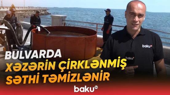 Xəzərin ekoloji vəziyyətinin yaxşılaşdırılması üçün işlər aparılır - Baku TV
