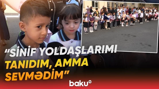 “Məktəbə gəlmək istəmirəm” | Kimisi ağlayır, kimisi isə... | İlk dərs günündə yaşananlar - Baku TV