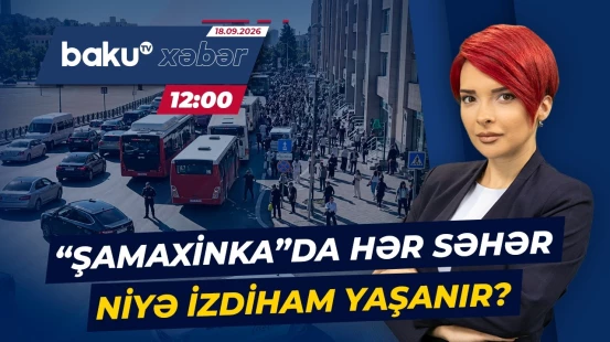 Paytaxtda nəqliyyatın sıxlığı sərnişinlərin kabusuna çevrilib - Baku TV CANLI
