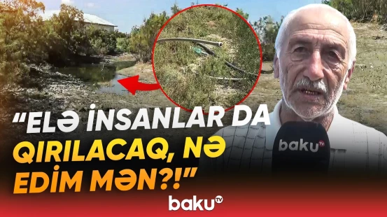 "Girirlər suya, orada batıb qalırlar" | Əhali etiraz edir: "Pensiyaçıyam, girinc qalmışam" - Baku TV
