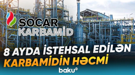 Yanvar-avqust aylarında nə qədər karbamid istehsal olunub? - Baku TV