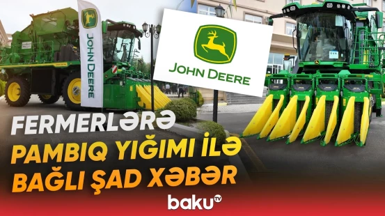 Azərbaycanda bir ilk: “John Deere”in yeni texnologiyaları ADAU-da təqdim edildi - Baku TV