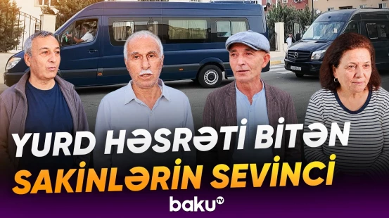 Xankəndi, Xocalı, Ağdərə və Cəbrayıla ailələr yola salındı - Baku TV