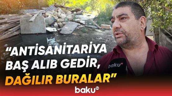 284 nömrəli məktəbin həyətində dözülməz vəziyyət | Problem niyə həll olunmur? - Baku TV