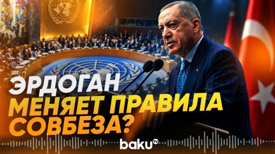 Эрдоган призвал отменить право вето в Совете Безопасности ООН - Baku TV | RU