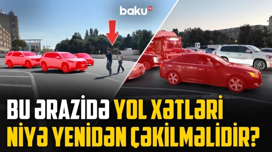 Riskli ərazi: avtobus zolağının bu hissəsi sürətlənmə zolağına çevrilməlidir? - NECƏ OLMALIDIR?