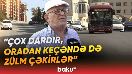 “İkisinə minsinlər, elə mümkün deyil” | Yeni Günəşli sakinlərinin avtobus çiləsi - Baku TV