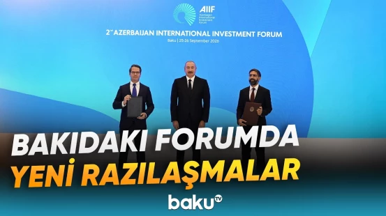Prezidentin iştirakı ilə 11 sənədin mübadiləsi mərasimi keçirildi - Baku TV