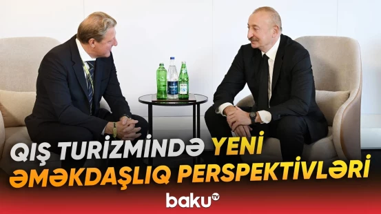İlham Əliyev Beynəlxalq Xizək və Snoubord Federasiyasının prezidenti ilə görüşüb - Baku TV