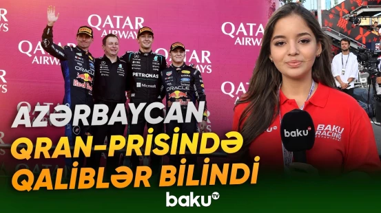 Formula 1 üzrə Azərbaycan Qran-prisi başa çatdı | Qaliblər mükafatlandırıldı - Baku TV