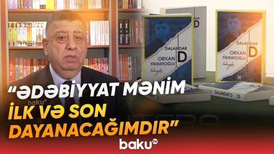 Orxan Fikrətoğlunun "Dalandar D" kitabının təqdimat mərasimi keçirirlib - Baku TV