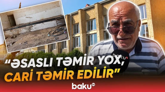 "Heç bir təmir işi görülmür" | Valideynlər gördükləri mənzərəyə etiraz edirlər - Baku TV