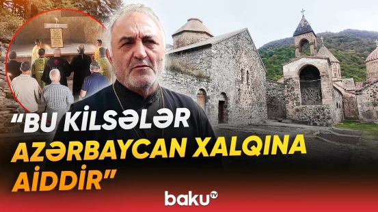 Azərbaycan Alban-Udi İcmasının nümayəndələri Xudavəng Monastırında - Baku TV