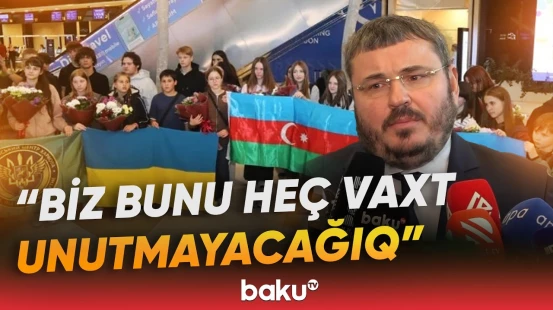 Ukraynadan 30 uşaq reabilitasiya xidmətlərinə cəlb olunmaları üçün Azərbaycana gətirilib - Baku TV