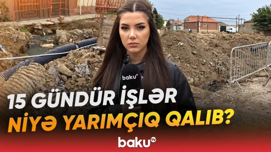 Suyun qarşısını taxta parçaları ilə bağladılar, amma... | Zabrat sakinləri çıxılmaz halda - Baku TV