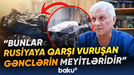 İtkin düşənlərin taleyi onun əlindədir | Cəbhədəki meyitxananın azərbaycanlı rəhbəri - Baku TV