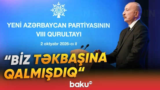 İlham Əliyev 1990-cı illərin Azərbaycanından danışdı - Baku TV
